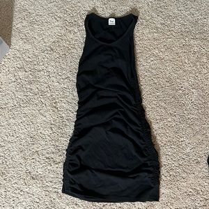 Tna ruched mini dress (black medium)